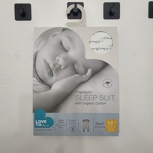 Love to Dream Premium Sleep Suit - Gray and White